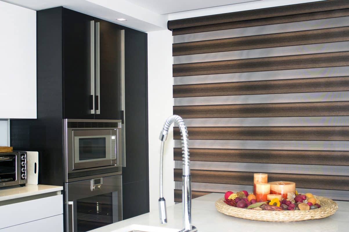 نمونه پرده زبرا برای آشپزخانه