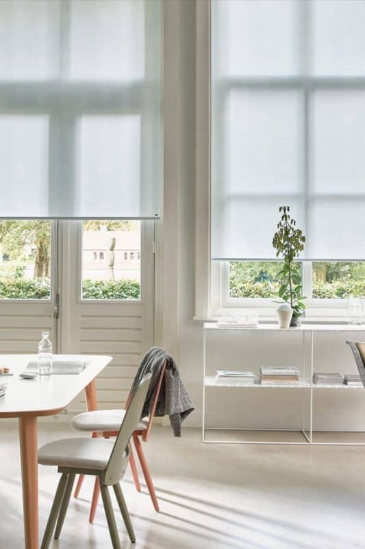 پرده شید سفید ساده