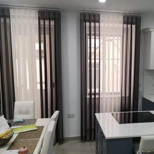 نمونه پرده نصب شده از نوع دیکی