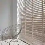 پرده کرکره چوبی رنگ سفید