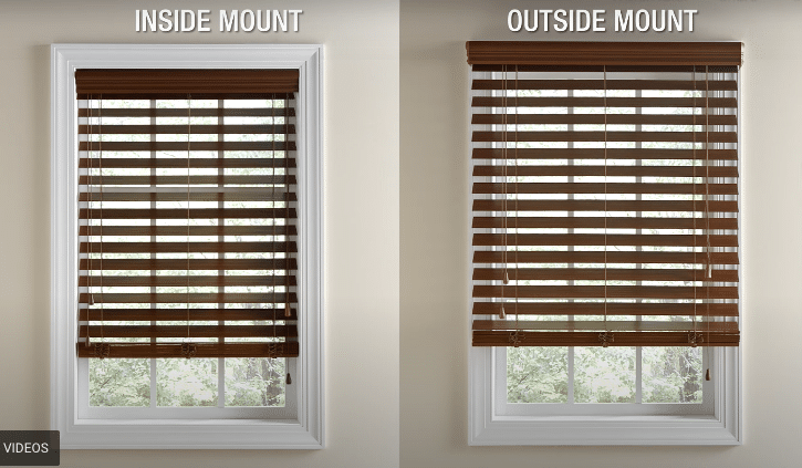 پرده های داخل قاب و بیرون قاب پنجره