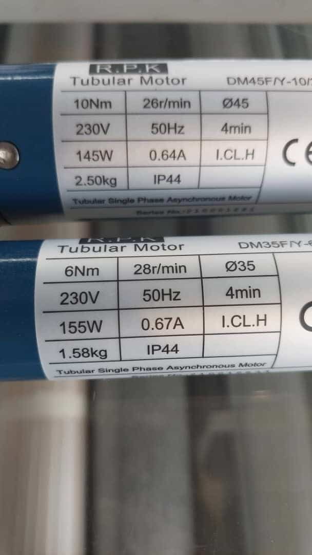 توان موتور پرده برقی