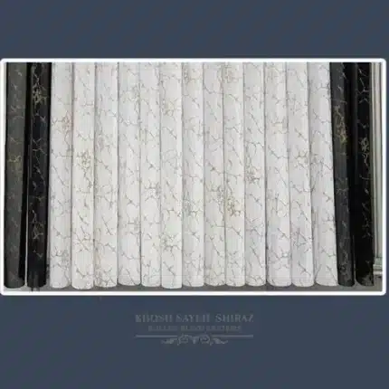 پرده دیکی ساتن فوملک طلاکوب