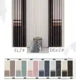 انواع رنگبندی پرده دیکی ساتن فوملک طرحدار