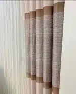 انواع طرحهای پرده دیکی ساتن فوملک طرحدار