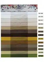 رنگبندی پرده دیکی حریر ساده 9 سانتی