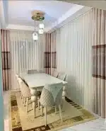 طرح زیبا و مدرن پرده دیکی ساتن فوملک طرحدار