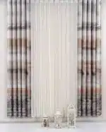 طرح شیک پرده دیکی ساتن فوملک طرحدار