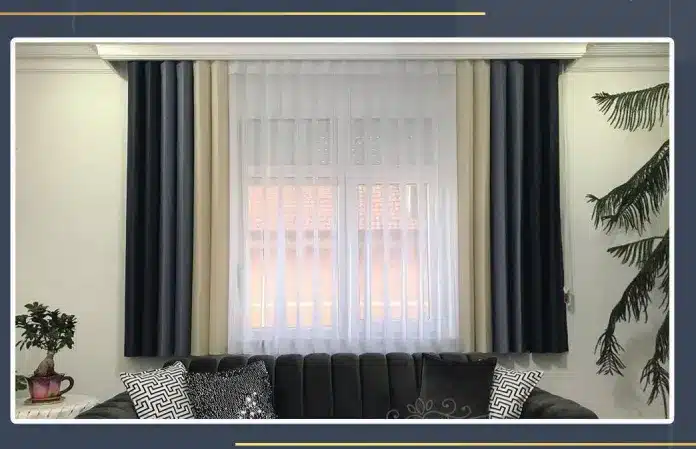 پرده دیکی ساتن فوملک ساده