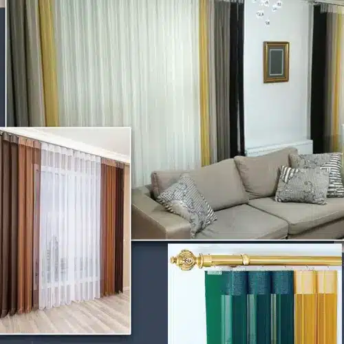 پرده دیکی ساده با تور چهار خط