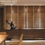 پرده کرکره چوبی