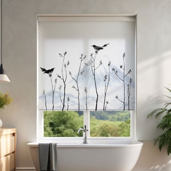 ایده پرده تصویری برای حمام. ایده پرده تصویری برای حمام.