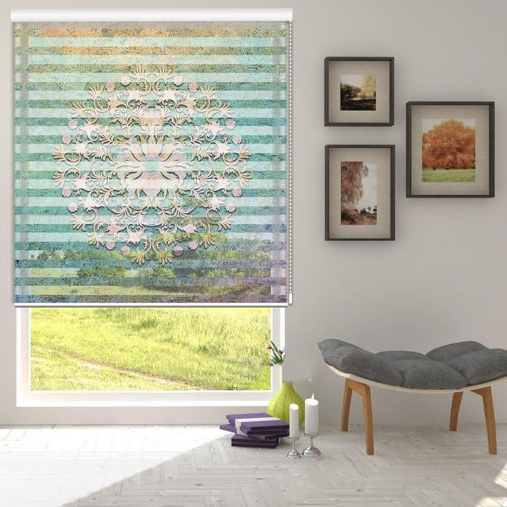 پرده تصویری شیک و زیبا برای پذیرایی