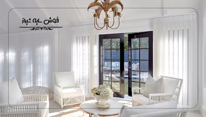 پرده دیکی ساده یا طرح حریر